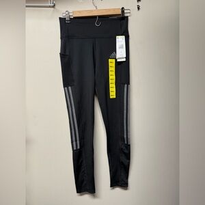 Adidas Kids Black and Gray Leggings